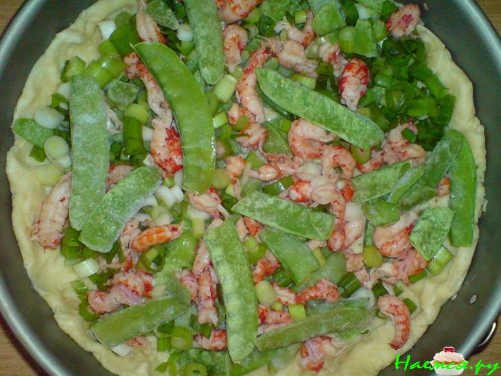 Пирог с морепродуктами