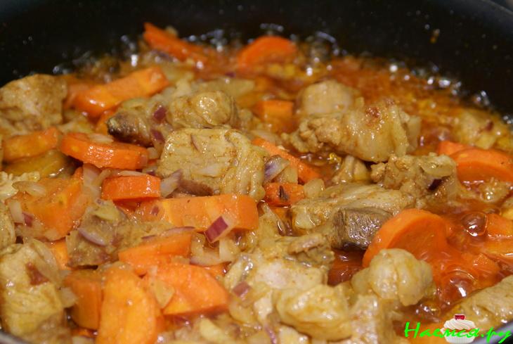 Узбекский плов с барбарисом и тмином