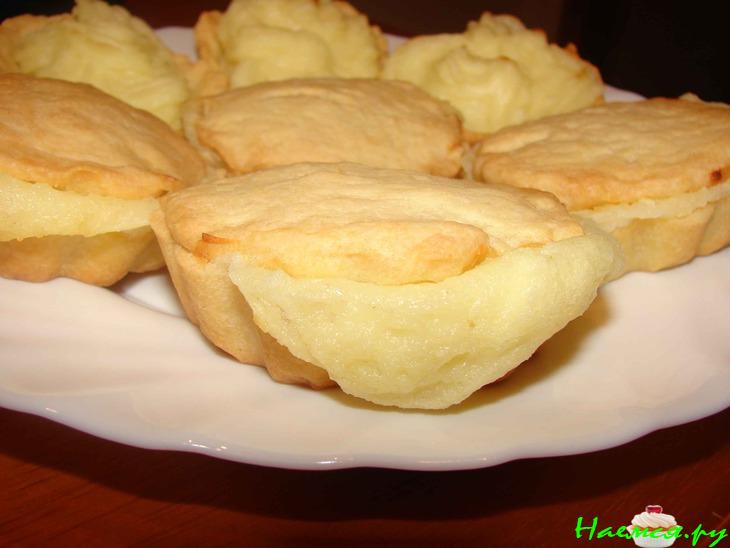 Корзиночки с вкусным ванильным кремом