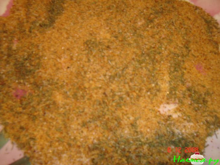 Горбуша в панировке