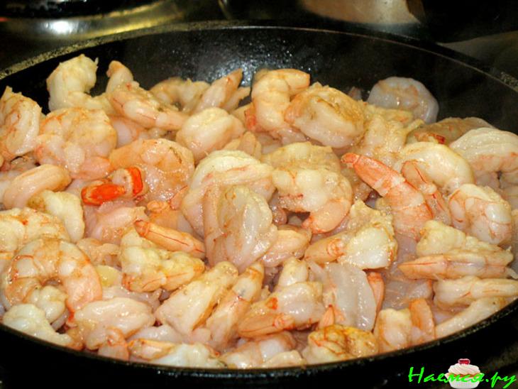 Тарт с креветками и помидорами черри Тарт с креветками и помидорами черри