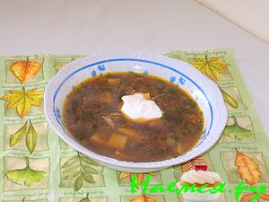 Суп из сухих белых грибов