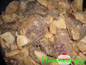 Говядина с айвой