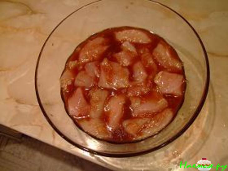 Курица с миндалем по-Гавайски