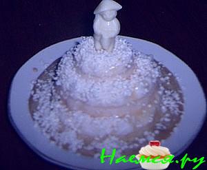 Творожно-кофейный десерт "Снежная горка" Творожно-кофейный десерт "Снежная горка"