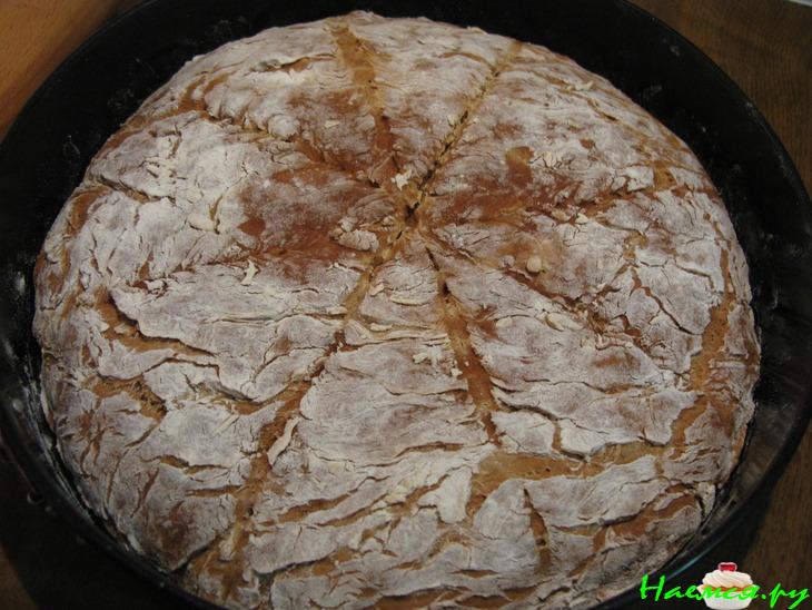 Хлеб на кефире, без дрожжей, с чем душе угодно