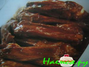 Рёбрышки под пряным соусом