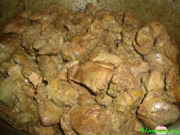 Куриная печень в сырной корочке