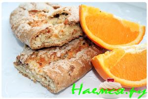 Творожный рулет с апельсиновой ноткой