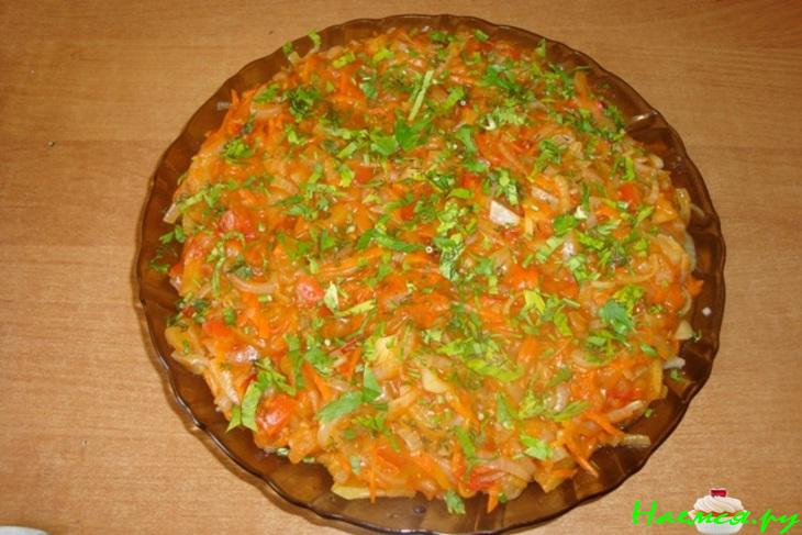 Блюдо кабачков