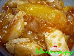 Томатная курица в абрикосах Томатная курица в абрикосах