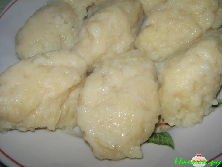 Кнедлики чешские из сырого картофеля