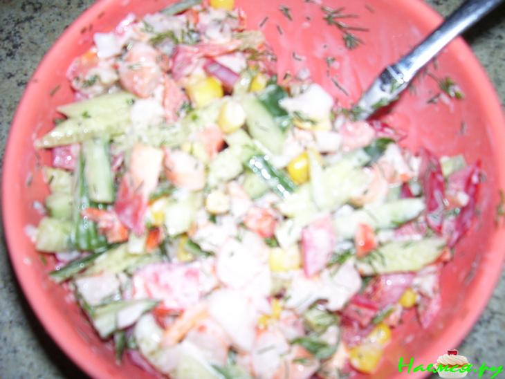 Креветочный салат лайтс 