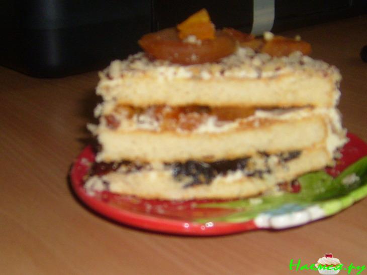 Торт с сухофруктами