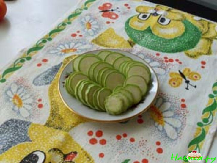 Треска с кабачками и сыром