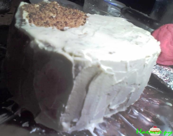 Бисквитный торт "Валентинка"