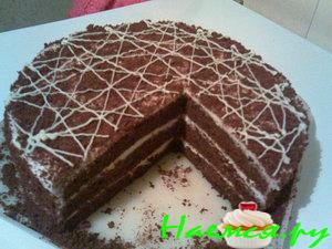 Сырно-шоколадный торт