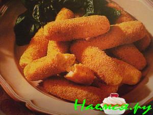 Картофельные крокеты-колбаски