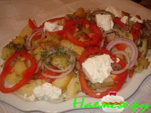 Картофель запечённый по-гречески