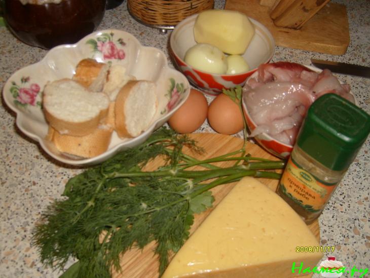 Рыбные котлетки с картошкой и сыром