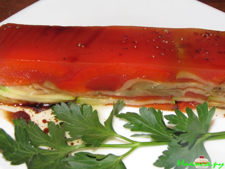 Заливное из овощей Заливное из овощей