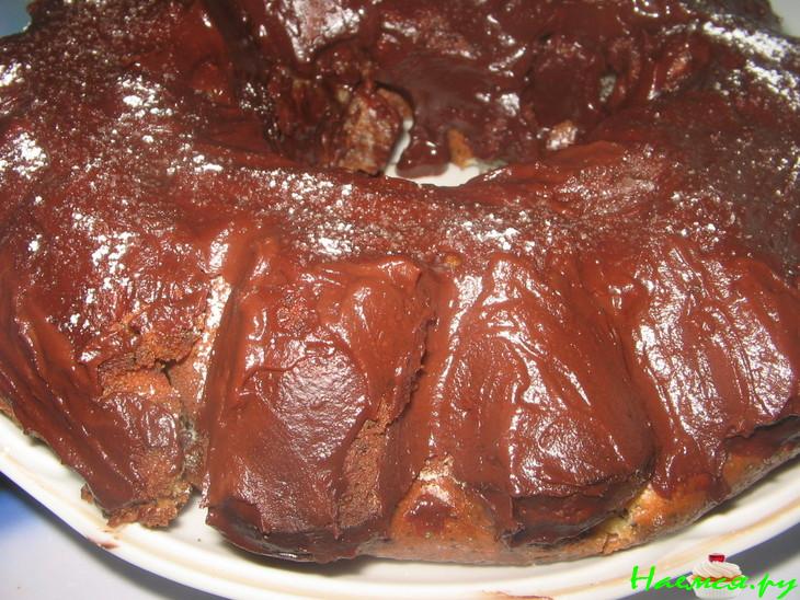 Кекс маковый с шоколадной помадкой 