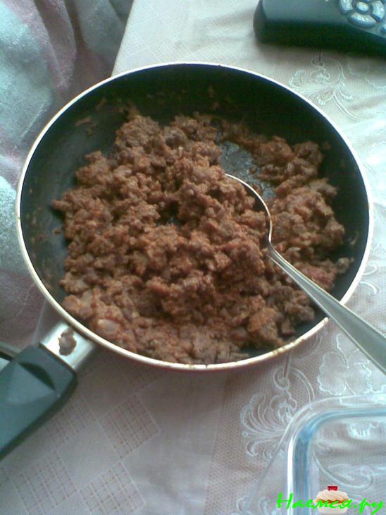 Мясная запеканка с макаронами