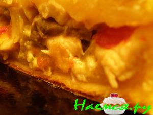 Куриное рагу с грибами в слоёном тесте Куриное рагу с грибами в слоёном тесте