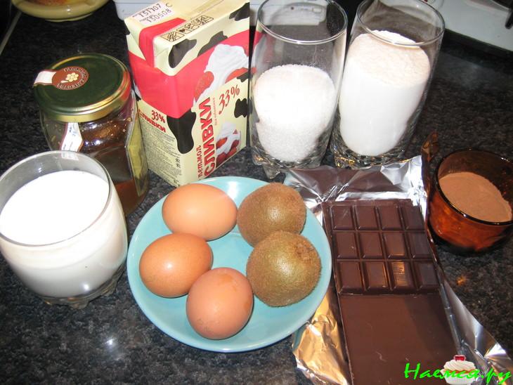 Торт Шоколадный с киви