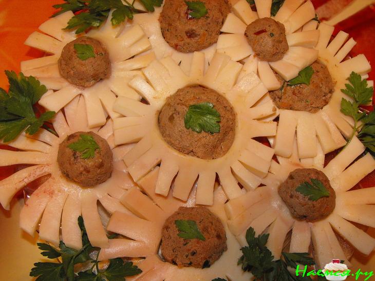 Закуска "Хризантемы"