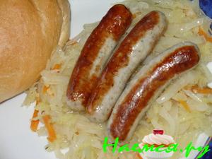 Любимая капустка к нюрнбергским мини-колбаскам Любимая капустка к нюрнбергским мини-колбаскам