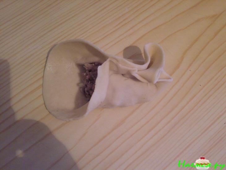 Хинкали со смешанным фаршем Хинкали со смешанным фаршем