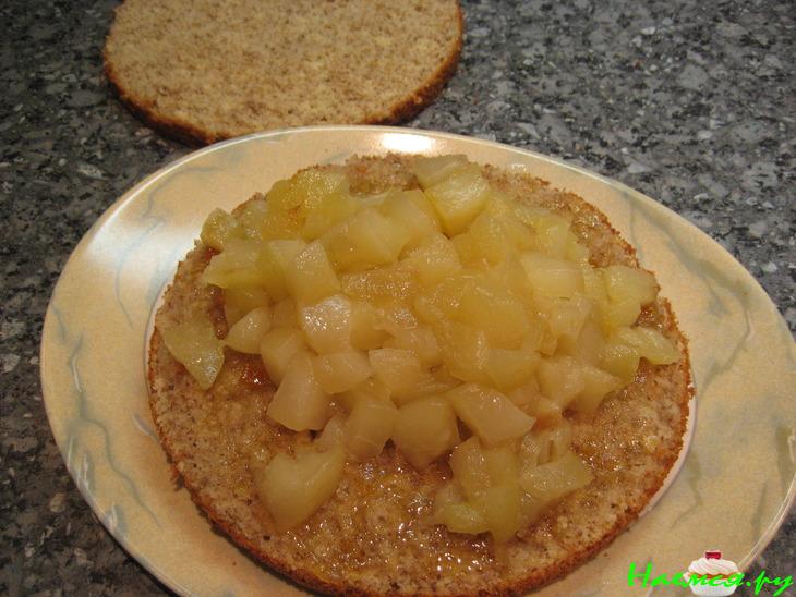 Шоколадно-грушевый торт