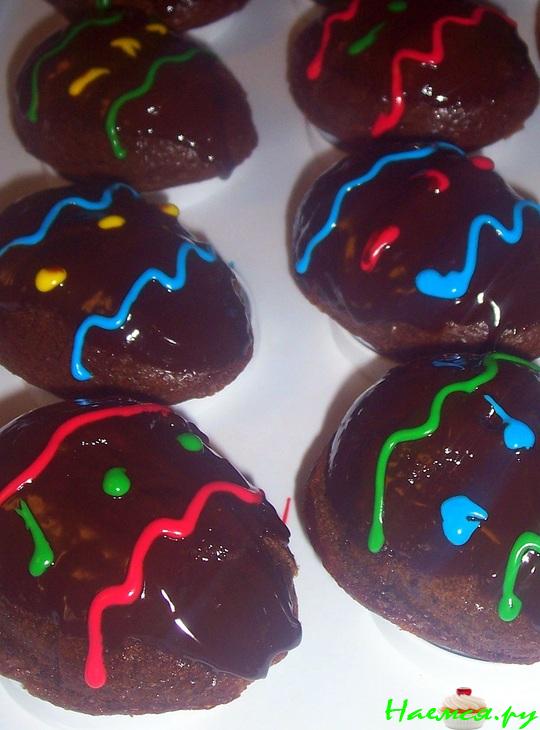 Шоколадные маффины "HAPPY EASTER"