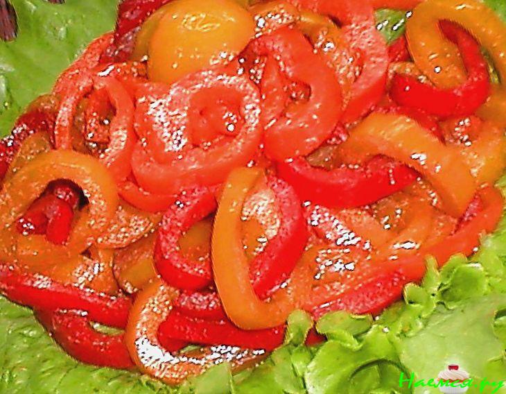 Сладкий салат из перцев
