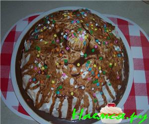 Торт "Вдохновение" с шоколадным кремом Торт "Вдохновение" с шоколадным кремом