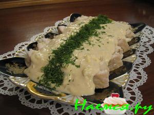 Осетрина с соусом из хрена Осетрина с соусом из хрена