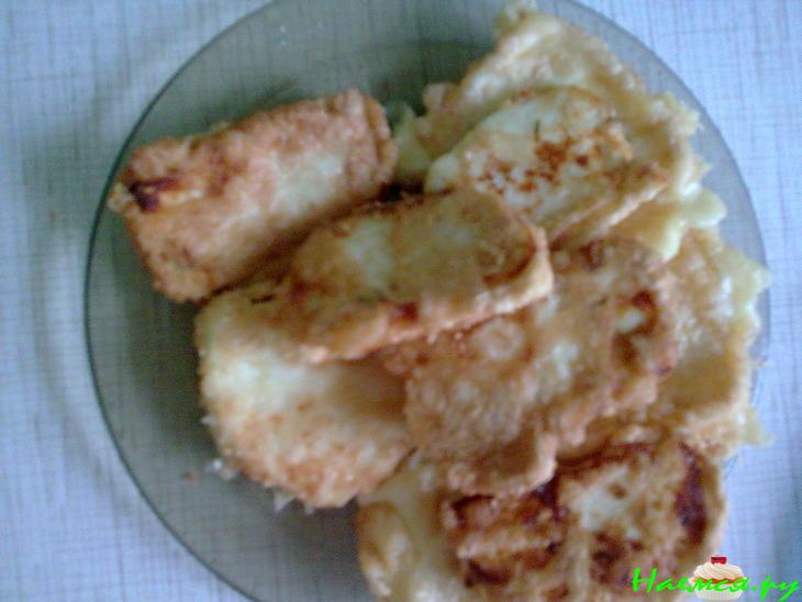 Сыр жареный с семгой