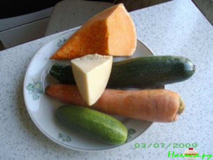 Торт овощной блинный