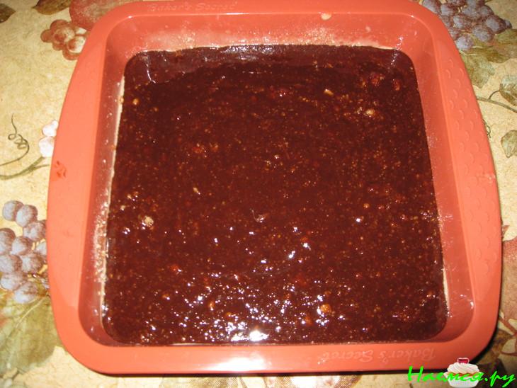 Шоколадно-ореховая запеканка