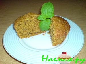 Морковные кексики с грецкими орехами Морковные кексики с грецкими орехами