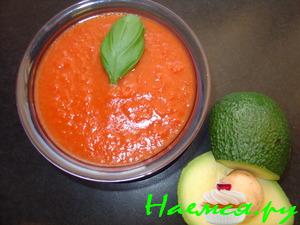 Быстрая аджичка из помидор в собственном соку к мясу-гриль