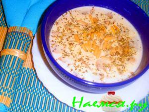 Суп грибной в сливках