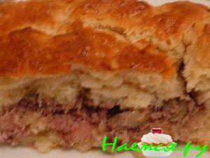 Холодное тесто для мясного горячего пирога