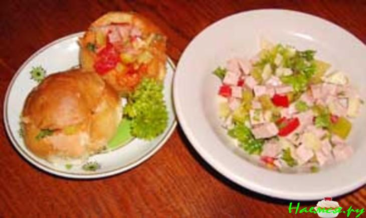 Пицца в "гнeздышке"