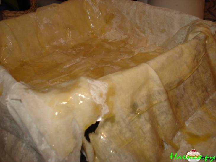 Пирог "Фило-ман" с начинкой из рикотты и фисташек