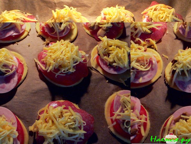 Пицца талер из творожного теста