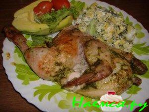 Салат из авокадо с сыром и огурцом