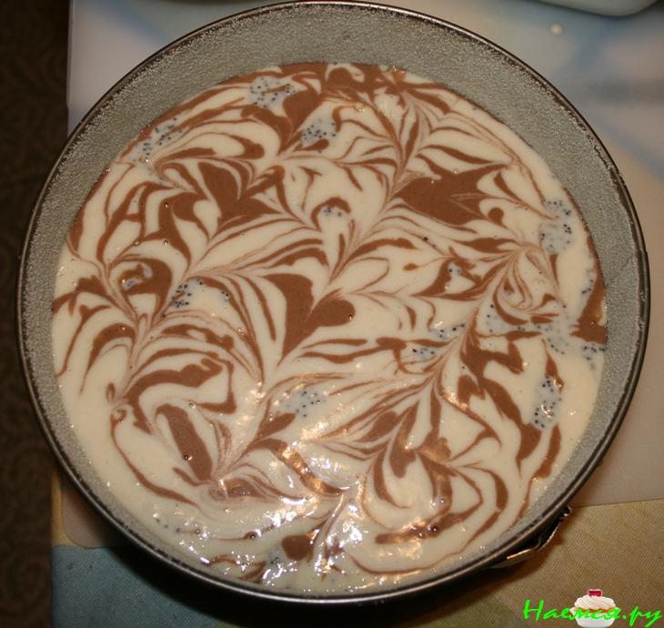 Постный пирог с маком и лимоном