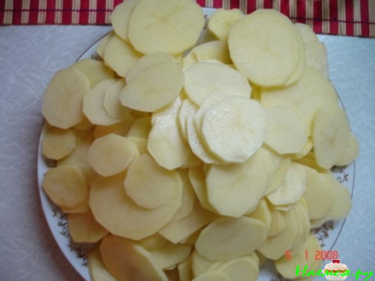 Рыба с картошкой и майонезом